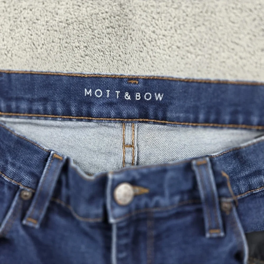 Mott & Bow Slim Jeans Mens 34x31 Blue Oliver Tapered Stretch Denim Casual‎
